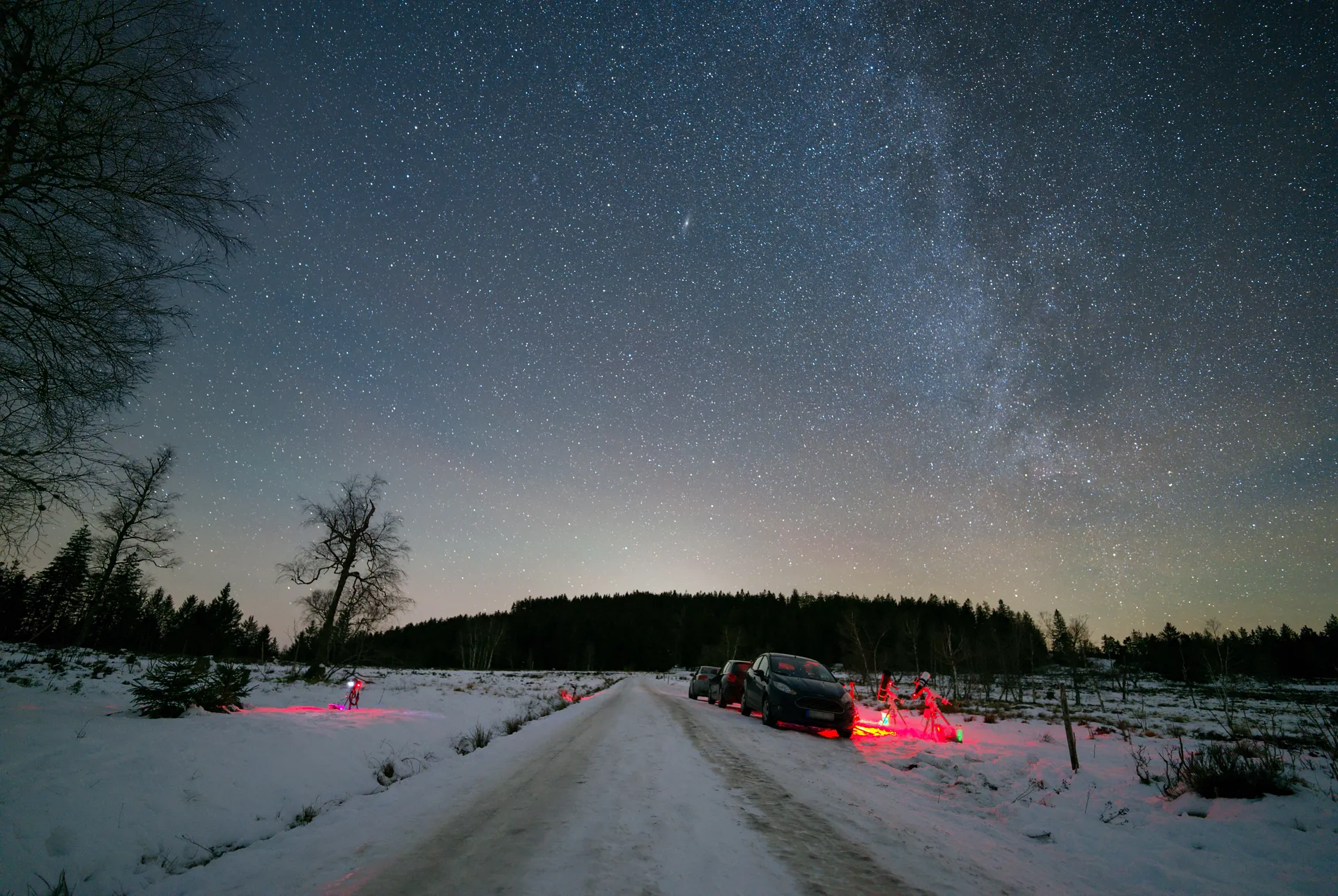 Night sky panorama